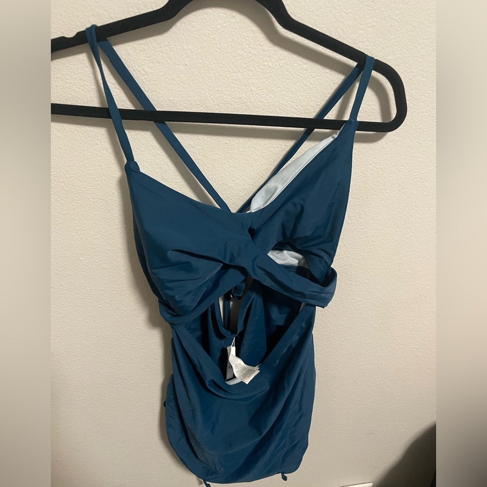 NWT Cupshe Blue One Piece Bikini Size‎ Large